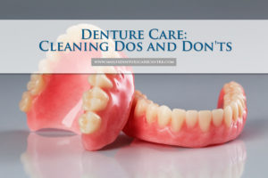 denture care cleaning